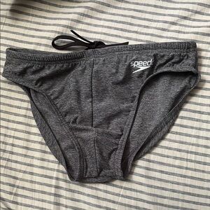Speedo Men's Gray Swim Briefs